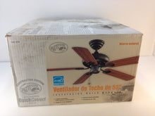 Load image into Gallery viewer, Hampton Bay 52" Ceiling Fan Hierro Natural Quick Connect 140254