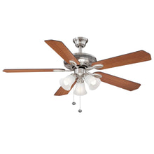 Load image into Gallery viewer, Hampton Bay AG524-BN Glendale 52" Indoor Brushed Nickel Ceiling Fan
