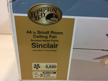 Load image into Gallery viewer, Hampton Bay AL958-BN Sinclair 44" Indoor Brushed Nickel Ceiling Fan