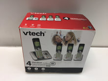 Load image into Gallery viewer, VTech CS6529-4 DECT 6.0 Phone Answering System with Caller ID - 4 Handsets