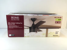 Load image into Gallery viewer, Home Decorators SW1422MBK Merwry 52" LED Matte Black Ceiling Fan 1001236066