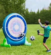 Load image into Gallery viewer, HearthSong Giant 58-Inch Inflatable 2-in-1 Darts and Soccer Game 733576