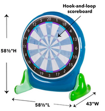 Load image into Gallery viewer, HearthSong Giant 58-Inch Inflatable 2-in-1 Darts and Soccer Game 733576