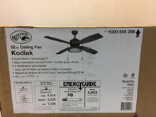 Load image into Gallery viewer, Hampton Bay 14905 Kodiak 52" Dark Restoration Bronze Ceiling Fan 1000555296