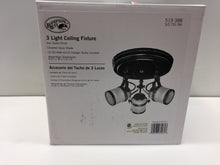 Load image into Gallery viewer, Hampton Bay 9 in. 3-Light Iron Oxide Semi-Flush Mount EC9076IO