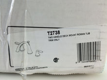 Load image into Gallery viewer, Delta T2738 Lahara 2-Hanlde Deck-Mount Roman Tub Faucet Trim Kit Only Chrome