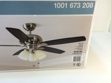 Load image into Gallery viewer, Hampton Bay 51750 Rockport 52" LED Brushed Nickel Ceiling Fan 1001673208