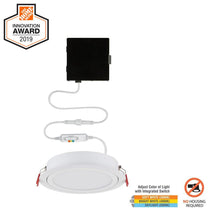 Load image into Gallery viewer, (4-PK) Commercial Electric Slim Directional 6" Color Selectable LED Recessed Kit