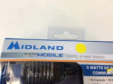Load image into Gallery viewer, Midland MXT 90 MicroMobile GMRS Two-Way Radio