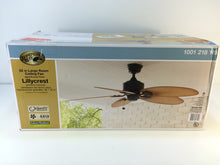 Load image into Gallery viewer, Hampton Bay 32711 Lillycrest 52" Aged Bronze Ceiling Fan 1001218109