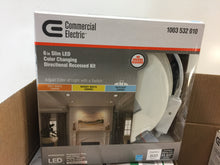 Load image into Gallery viewer, (4-PK) Commercial Electric Slim Directional 6" Color Selectable LED Recessed Kit