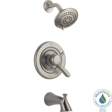 Load image into Gallery viewer, Delta T17438-SS Lahara 1-Handle Tub and Shower Faucet Trim Kit in Stainless