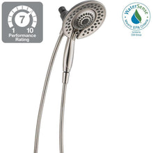 Load image into Gallery viewer, Delta 75583SN In2ition 2-in-1 5-Spray Hand Shower & Shower Head Brushed Nickel