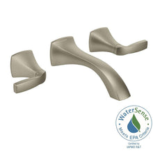 Load image into Gallery viewer, MOEN T6906BN Voss Wall Mount Low-Arc Lavatory Faucet Trim Kit, Brushed Nickel