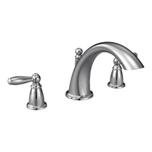 Load image into Gallery viewer, MOEN T933 Brantford 2-Handle Deck-Mount Roman Tub Faucet Trim Kit in Chrome