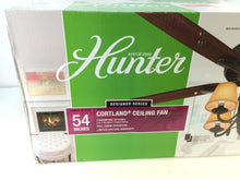 Load image into Gallery viewer, Hunter 53094 Cortland 54 in. Indoor New Bronze Ceiling Fan with Light