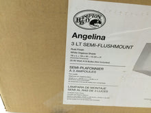 Load image into Gallery viewer, Hampton Bay 21333-019 Angelina 3-Light Rust Semi-Flush Mount 598318