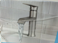 Load image into Gallery viewer, MOEN WS84760SRN Genta 1-Hole 1-Handle Bath Faucet Spot Resist Brushed Nickel