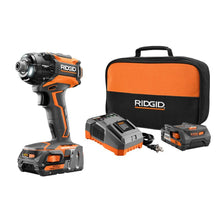 Load image into Gallery viewer, RIDGID R86036K STEALTH FORCE 18V Hyper Li-Ion 1/4" Cordless Pulse Driver Kit