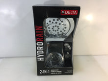 Load image into Gallery viewer, Delta 75599 HydroRain 5-Spray 6 in. 2-in-1 Fixed Shower Head in Chrome