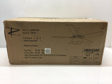 Load image into Gallery viewer, River of Goods 19542 Modern 52" Satin Nickel Chandelier LED Ceiling Fan w/ Light