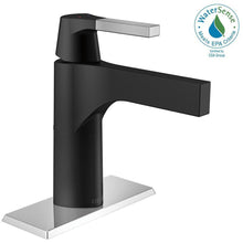 Load image into Gallery viewer, Delta 574-CSLPU-DST Zura 1-Hole 1-Handle Bathroom Faucet, Chrome/Matte Black