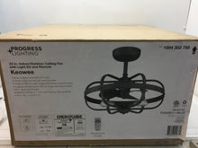 Load image into Gallery viewer, Progress Lighting Keowee 23" In/Outdoor Artisan Iron Ceiling Fan P250001-148-22