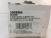 Load image into Gallery viewer, MOEN 3808BN Monticello Diverter Tub Spout w Slip Fit Connection Brushed Nickel