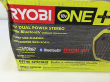 Load image into Gallery viewer, Ryobi P746 18V ONE+ Hybrid Stereo with Bluetooth Wireless Technology