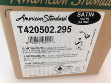 Load image into Gallery viewer, American Standard Portsmouth Tub Shower Faucet Trim Satin Nickel T420.502.295
