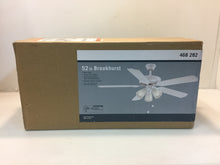 Load image into Gallery viewer, Brookhurst 52 in. Indoor White Ceiling Fan with Light Kit YG268-WH 468282