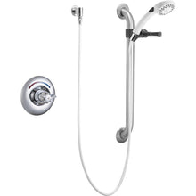 Load image into Gallery viewer, Delta T13H153 Commercial Single-Handle 2-Spray Tub and Shower Faucet, Chrome
