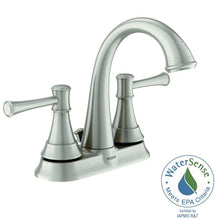 Load image into Gallery viewer, MOEN WS84777MSRN Ashville 4" Centerset Bath Faucet Spot Resist Brushed Nickel