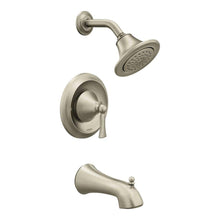 Load image into Gallery viewer, MOEN T4503BN Wynford Posi-Temp Tub & Shower Faucet Trim Kit Brushed Nickel