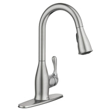 Load image into Gallery viewer, MOEN 87966SRS Kaden Pull-Down Sprayer Kitchen Faucet Spot Resist Stainless