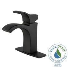 Load image into Gallery viewer, Pfister LF-042-VNBB Venturi 4" Centerset 1-Handle Bathroom Faucet, Matte Black