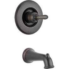 Load image into Gallery viewer, Delta T14194-RB Linden Claw Foot Tub Faucet Trim Kit Only Venetian Bronze