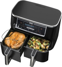 Load image into Gallery viewer, Ninja DZ550 Foodi 6-in-1 10-qt. XL 2-Basket Air Fryer DualZone Smart Cook System