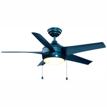 Load image into Gallery viewer, Home Decorators Windward 44 in. LED Blue Ceiling Fan with Light Kit 91102