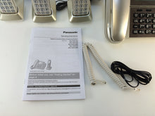 Load image into Gallery viewer, Panasonic KX-TGF353N Dect 6.0 3-Handset Landline Telephone, Champagne Gold
