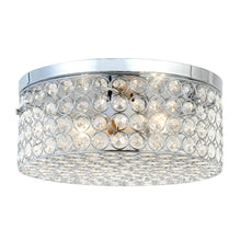 Load image into Gallery viewer, Elegant Designs FM1003-CHR 12 in. 2 Light Ellipse Chrome Round Flush Mount