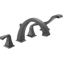 Load image into Gallery viewer, Delta T4751-RB Dryden Deck-Mount Roman Tub Faucet Trim Kit Only Venetian Bronze