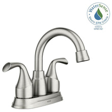 Load image into Gallery viewer, MOEN 84115SRN Idora 4" Centerset Bathroom Faucet, Spot Resist Brushed Nickel