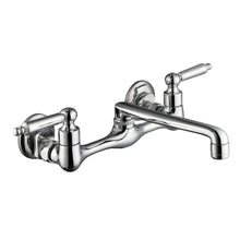 Load image into Gallery viewer, Glacier Bay 67736-0001 Low Arc Wall Mount Standard Kitchen Faucet, Chrome