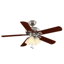Load image into Gallery viewer, Hampton Bay 51091 Lyndhurst 52" Brushed Nickel Ceiling Fan 850193