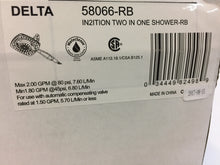 Load image into Gallery viewer, Delta 58066-RB In2ition 5-Spray Hand Shower and Shower Head in Venetian Bronze