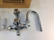Load image into Gallery viewer, Chicago Faucets 2-Handle Wall-Mounted Kitchen Faucet Chrome 225-261ABCP