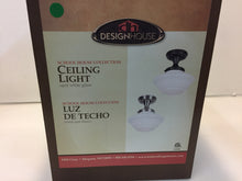 Load image into Gallery viewer, Design House 577502 Schoolhouse Oil Rubbed Bronze Ceiling Mount Light