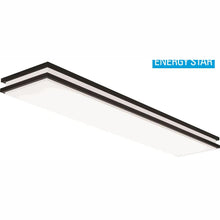 Load image into Gallery viewer, Lithonia Lighting FMFL 30840 SATL BZ Saturn 4 ft. Bronze LED Linear Flush Mount
