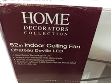 Load image into Gallery viewer, HDC 14012 Chateau Deville 52" Integrated LED Walnut Ceiling Fan 1001734778